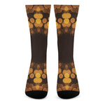 Yellow Spot Kaleidoscope Print Crew Socks