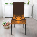 Yellow Spot Kaleidoscope Print Dining Chair Slipcover