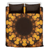Yellow Spot Kaleidoscope Print Duvet Cover Bedding Set