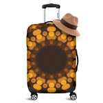 Yellow Spot Kaleidoscope Print Luggage Cover