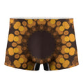 Yellow Spot Kaleidoscope Print Men's Boxer Briefs