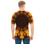 Yellow Spot Kaleidoscope Print Men's T-Shirt