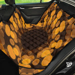 Yellow Spot Kaleidoscope Print Pet Car Back Seat Cover