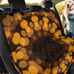 Yellow Spot Kaleidoscope Print Pet Car Back Seat Cover