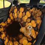 Yellow Spot Kaleidoscope Print Pet Car Back Seat Cover
