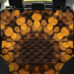 Yellow Spot Kaleidoscope Print Pet Car Back Seat Cover
