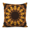 Yellow Spot Kaleidoscope Print Pillow Cover