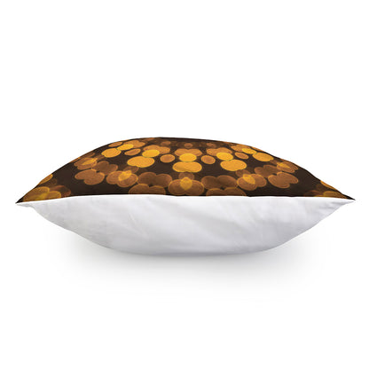 Yellow Spot Kaleidoscope Print Pillow Cover