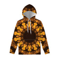 Yellow Spot Kaleidoscope Print Pullover Hoodie