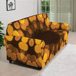 Yellow Spot Kaleidoscope Print Sofa Cover