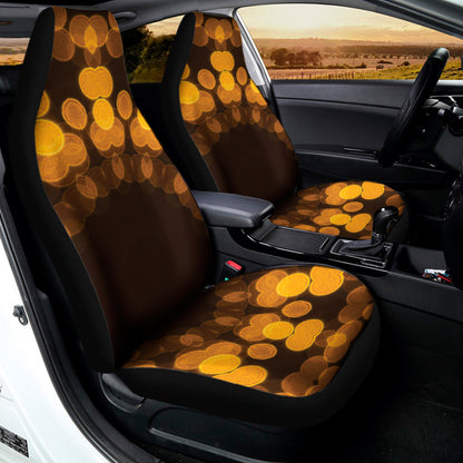 Yellow Spot Kaleidoscope Print Universal Fit Car Seat Covers