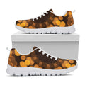 Yellow Spot Kaleidoscope Print White Running Shoes