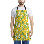 Yellow Spring Tulip Pattern Print Apron