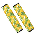 Yellow Spring Tulip Pattern Print Car Seat Belt Covers