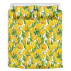 Yellow Spring Tulip Pattern Print Duvet Cover Bedding Set