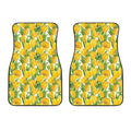 Yellow Spring Tulip Pattern Print Front Car Floor Mats