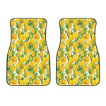 Yellow Spring Tulip Pattern Print Front Car Floor Mats