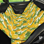 Yellow Spring Tulip Pattern Print Pet Car Back Seat Cover