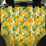 Yellow Spring Tulip Pattern Print Pet Car Back Seat Cover