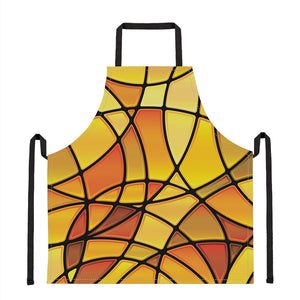 Yellow Stained Glass Mosaic Print Apron