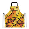 Yellow Stained Glass Mosaic Print Apron