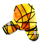 Yellow Stained Glass Mosaic Print Boxing Gloves
