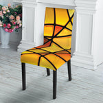 Yellow Stained Glass Mosaic Print Dining Chair Slipcover