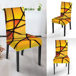 Yellow Stained Glass Mosaic Print Dining Chair Slipcover