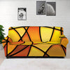 Yellow Stained Glass Mosaic Print Sofa Cover