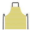 Yellow Striped Pattern Print Apron