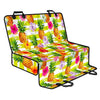 Yellow Striped Pineapple Pattern Print Pet Car Back Seat Cover