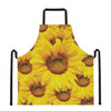 Yellow Sunflower Print Apron