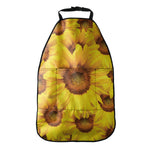 Yellow Sunflower Print Car Seat Organizers