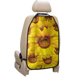 Yellow Sunflower Print Car Seat Organizers