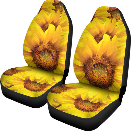 Yellow Sunflower Print Universal Fit Car Seat Covers