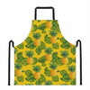 Yellow Tropical Pineapple Pattern Print Apron