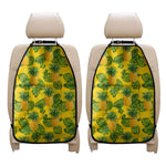 Yellow Tropical Pineapple Pattern Print Car Seat Organizers