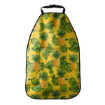 Yellow Tropical Pineapple Pattern Print Car Seat Organizers