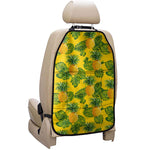 Yellow Tropical Pineapple Pattern Print Car Seat Organizers