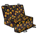 Yellow Tulip Flower Pattern Print Pet Car Back Seat Cover