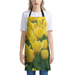 Yellow Tulip Print Apron