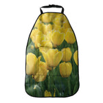 Yellow Tulip Print Car Seat Organizers