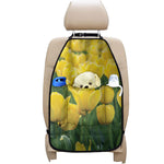 Yellow Tulip Print Car Seat Organizers