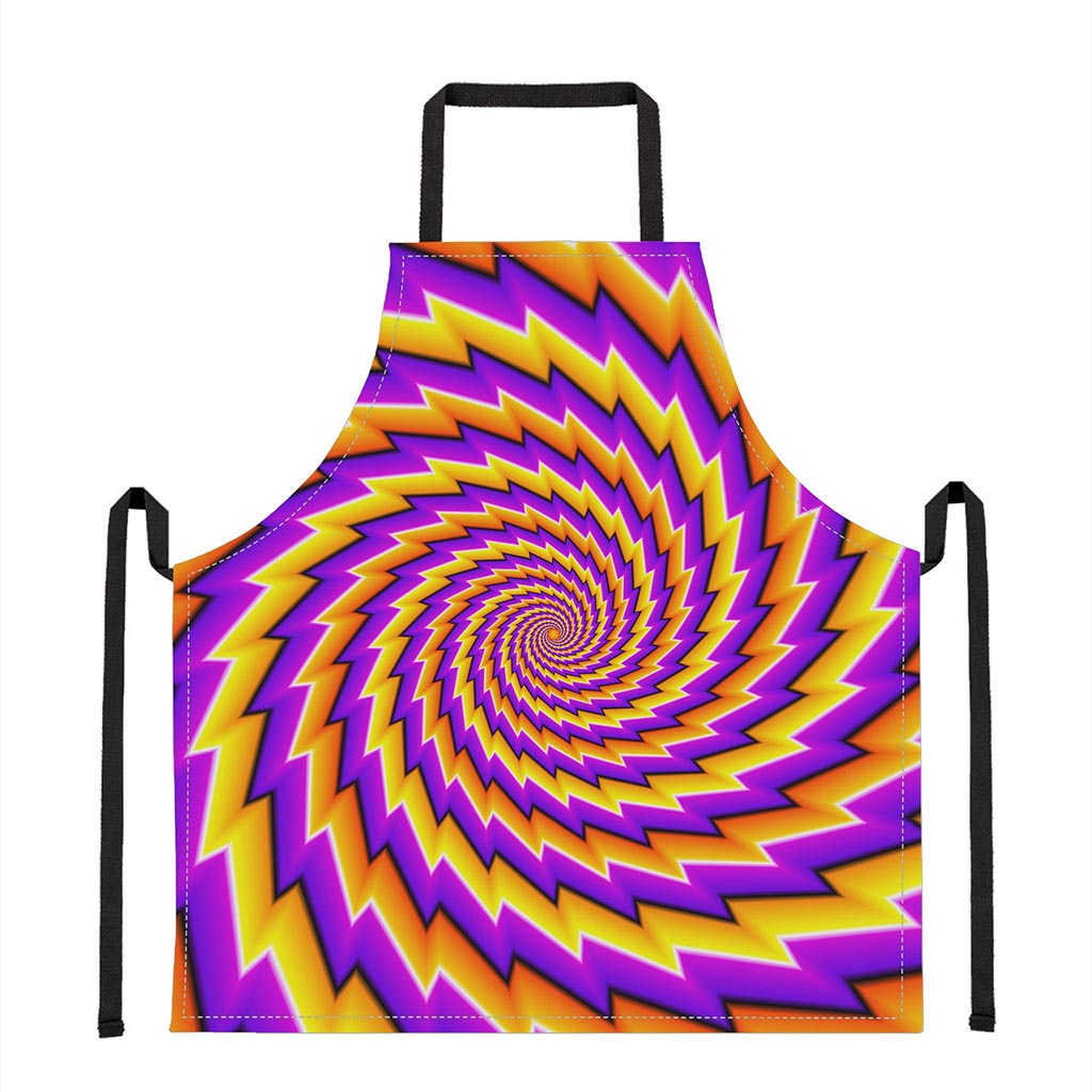 Yellow Twisted Moving Optical Illusion Apron