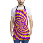 Yellow Twisted Moving Optical Illusion Apron