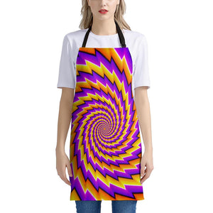 Yellow Twisted Moving Optical Illusion Apron