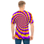 Yellow Twisted Moving Optical Illusion Men's T-Shirt