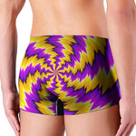 Yellow Vortex Moving Optical Illusion Men's Boxer Briefs