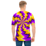 Yellow Vortex Moving Optical Illusion Men's T-Shirt