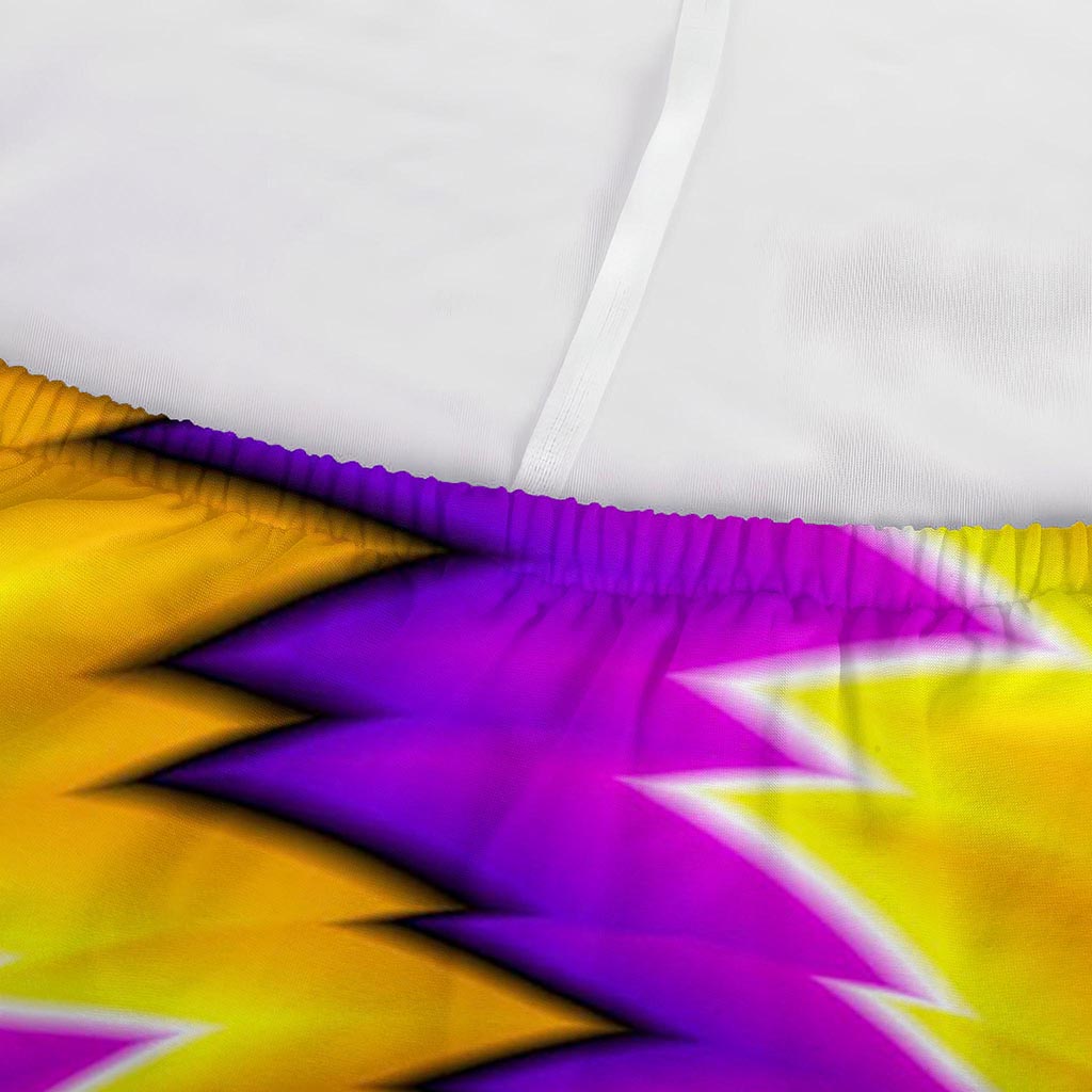 Yellow Vortex Moving Optical Illusion Sofa Cover